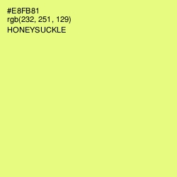 #E8FB81 - Honeysuckle Color Image