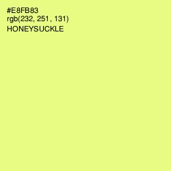#E8FB83 - Honeysuckle Color Image
