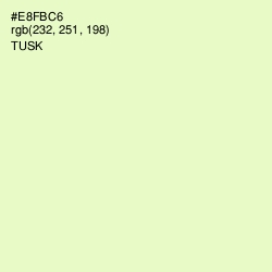 #E8FBC6 - Tusk Color Image