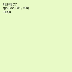 #E8FBC7 - Tusk Color Image