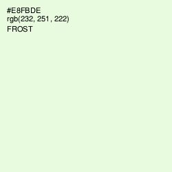 #E8FBDE - Frost Color Image