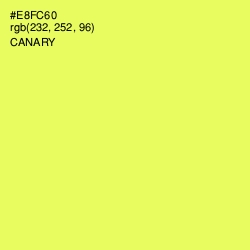 #E8FC60 - Canary Color Image