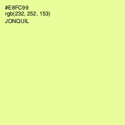 #E8FC99 - Jonquil Color Image