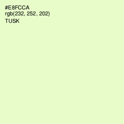 #E8FCCA - Tusk Color Image