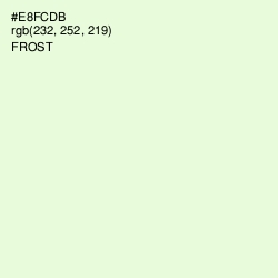 #E8FCDB - Frost Color Image