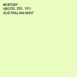 #E8FDBF - Australian Mint Color Image