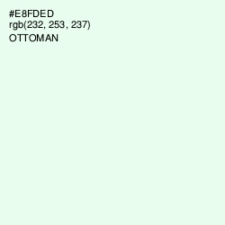 #E8FDED - Ottoman Color Image