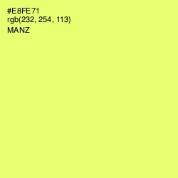 #E8FE71 - Manz Color Image