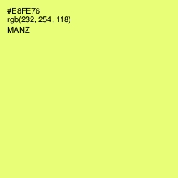 #E8FE76 - Manz Color Image