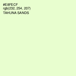 #E8FECF - Tahuna Sands Color Image