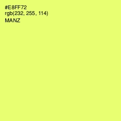 #E8FF72 - Manz Color Image
