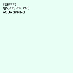 #E8FFF6 - Aqua Spring Color Image