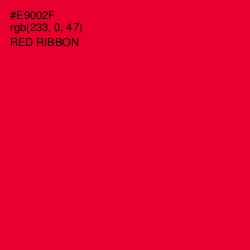 #E9002F - Red Ribbon Color Image