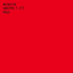 #E9011B - Red Color Image