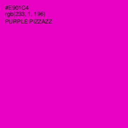 #E901C4 - Purple Pizzazz Color Image