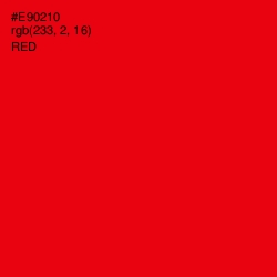 #E90210 - Red Color Image