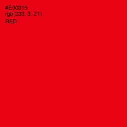 #E90315 - Red Color Image