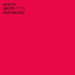 #E90747 - Razzmatazz Color Image