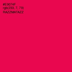 #E9074F - Razzmatazz Color Image