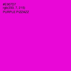 #E907D7 - Purple Pizzazz Color Image