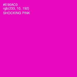 #E90AC0 - Shocking Pink Color Image