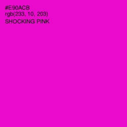 #E90ACB - Shocking Pink Color Image