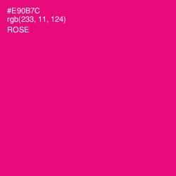 #E90B7C - Rose Color Image