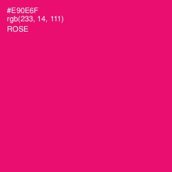 #E90E6F - Rose Color Image