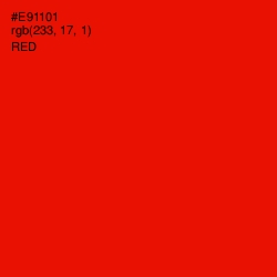 #E91101 - Red Color Image