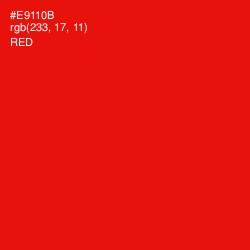 #E9110B - Red Color Image