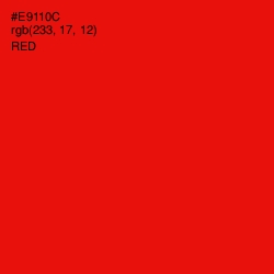 #E9110C - Red Color Image