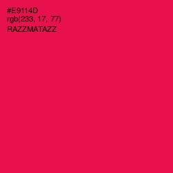 #E9114D - Razzmatazz Color Image