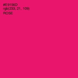 #E9156D - Rose Color Image