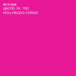 #E91898 - Hollywood Cerise Color Image