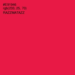#E91946 - Razzmatazz Color Image