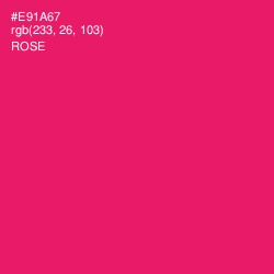 #E91A67 - Rose Color Image