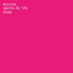 #E91A78 - Rose Color Image