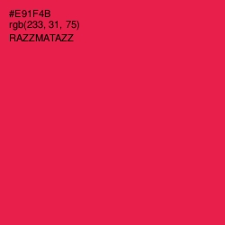 #E91F4B - Razzmatazz Color Image