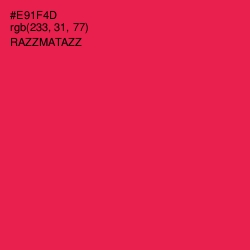 #E91F4D - Razzmatazz Color Image