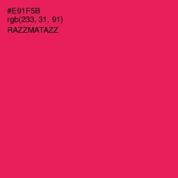 #E91F5B - Razzmatazz Color Image