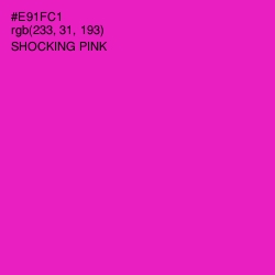 #E91FC1 - Shocking Pink Color Image