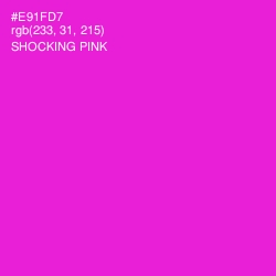 #E91FD7 - Shocking Pink Color Image