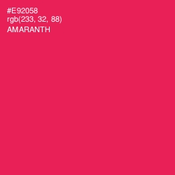 #E92058 - Amaranth Color Image