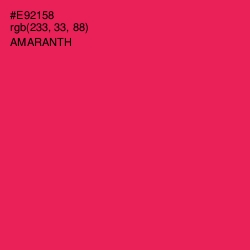 #E92158 - Amaranth Color Image