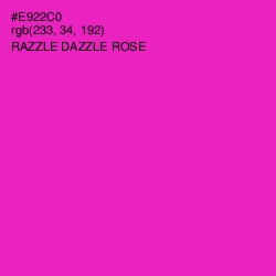 #E922C0 - Razzle Dazzle Rose Color Image