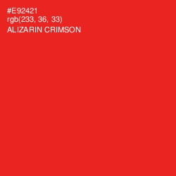 #E92421 - Alizarin Crimson Color Image