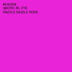 #E924D8 - Razzle Dazzle Rose Color Image