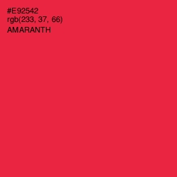 #E92542 - Amaranth Color Image