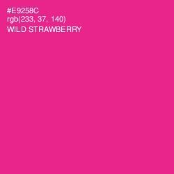 #E9258C - Wild Strawberry Color Image
