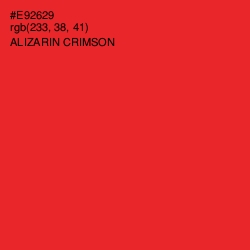 #E92629 - Alizarin Crimson Color Image